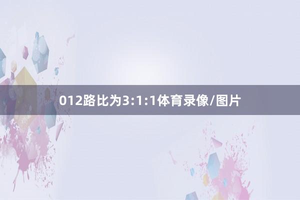 012路比为3:1:1体育录像/图片