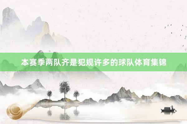 本赛季两队齐是犯规许多的球队体育集锦
