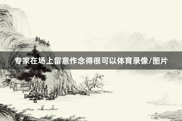 专家在场上留意作念得很可以体育录像/图片