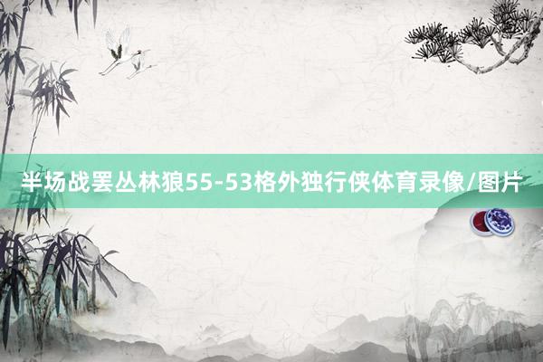 半场战罢丛林狼55-53格外独行侠体育录像/图片
