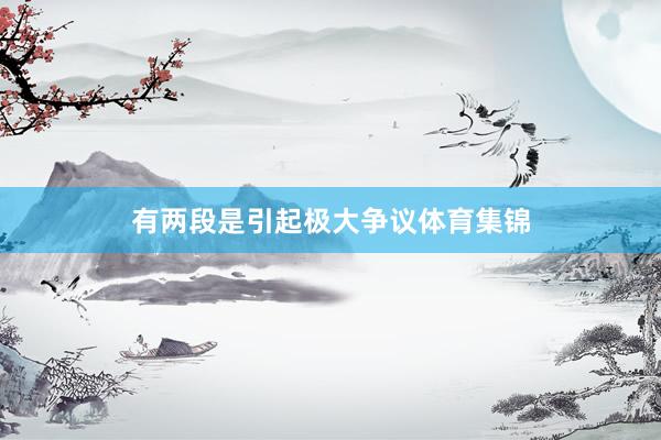 有两段是引起极大争议体育集锦