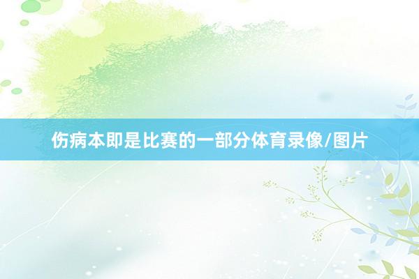 伤病本即是比赛的一部分体育录像/图片