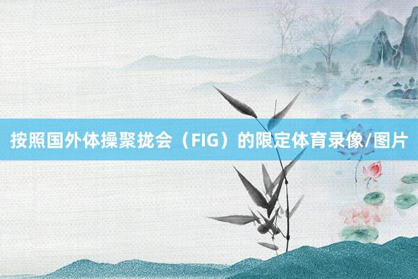 按照国外体操聚拢会（FIG）的限定体育录像/图片