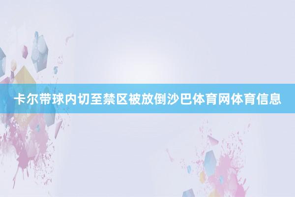 卡尔带球内切至禁区被放倒沙巴体育网体育信息
