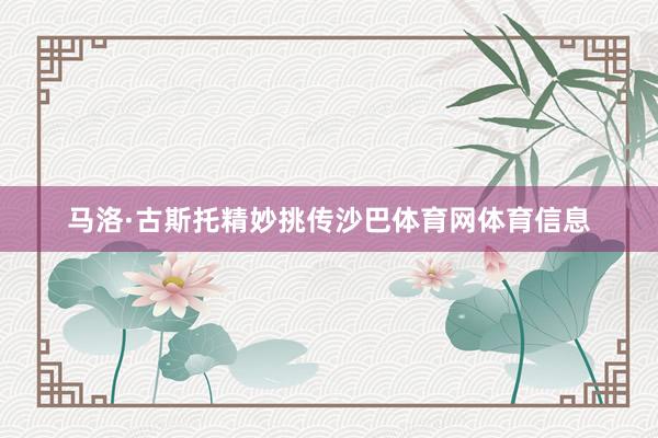 马洛·古斯托精妙挑传沙巴体育网体育信息