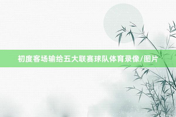 初度客场输给五大联赛球队体育录像/图片