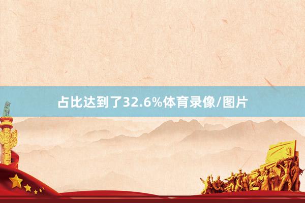 占比达到了32.6%体育录像/图片