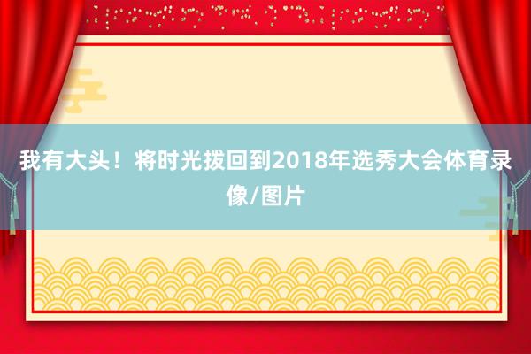 我有大头！将时光拨回到2018年选秀大会体育录像/图片